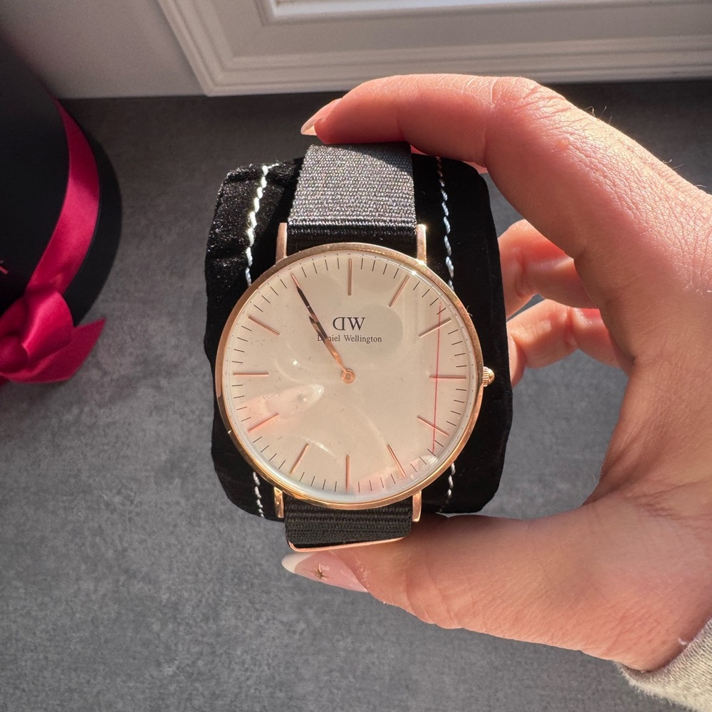 Daniel Wellington Rose Gold and Gray Watch